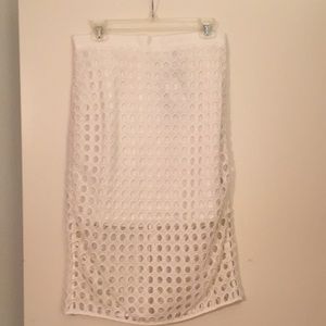 Banana Republic Fun White Skirt